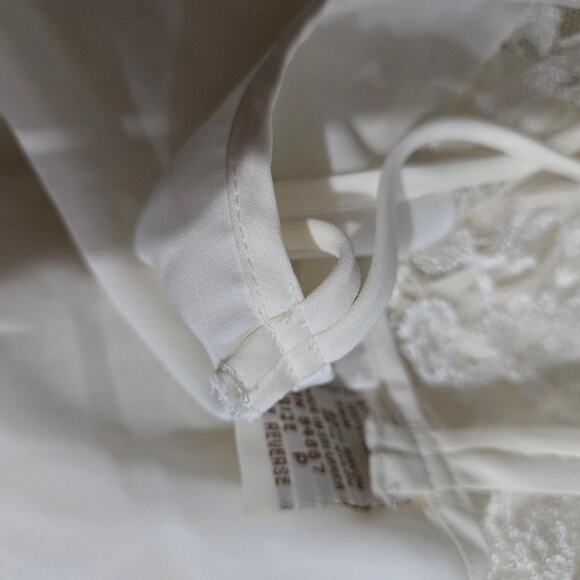 Vintage Victorias Secret Chemise Slip White 90s Y2K Mini Gold Label Nightie XS - Picture 10 of 15